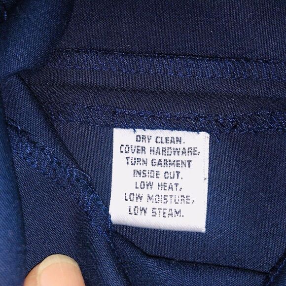 St. John Yellow Label Navy Women’s Pants Stretch Straight Leg Size 10 - Picture 5 of 13